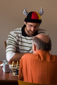Falk Sandner (SVM) erwischte es als Ersten